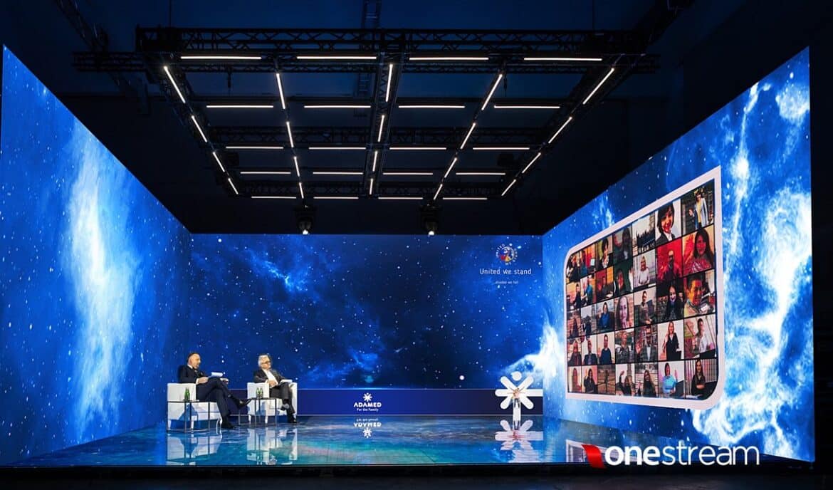 Studio cubic qubic LED screens